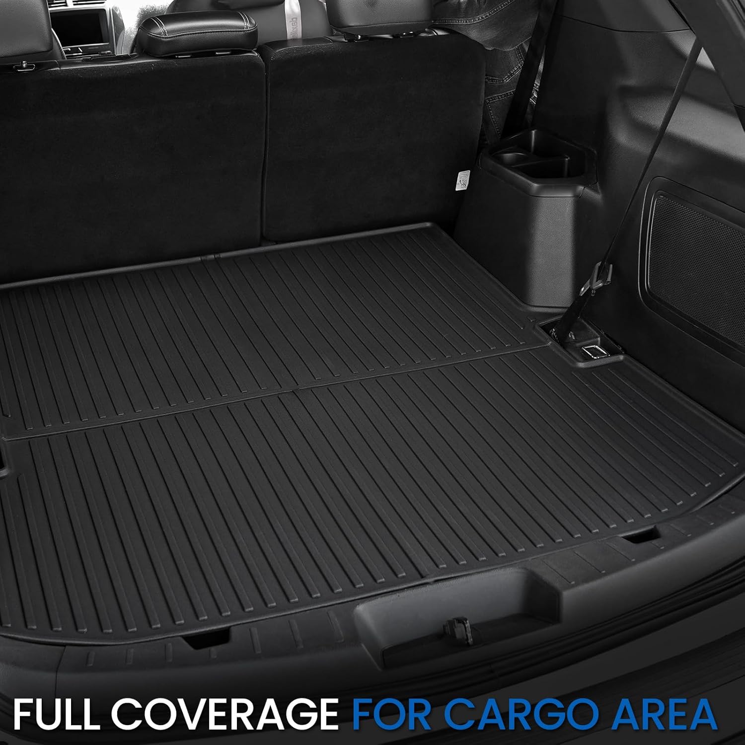 cargo mat for 2015-2019 ford explorer, all weather tpe trunk mat cargo liner accessories (15-19 | cargo mat)