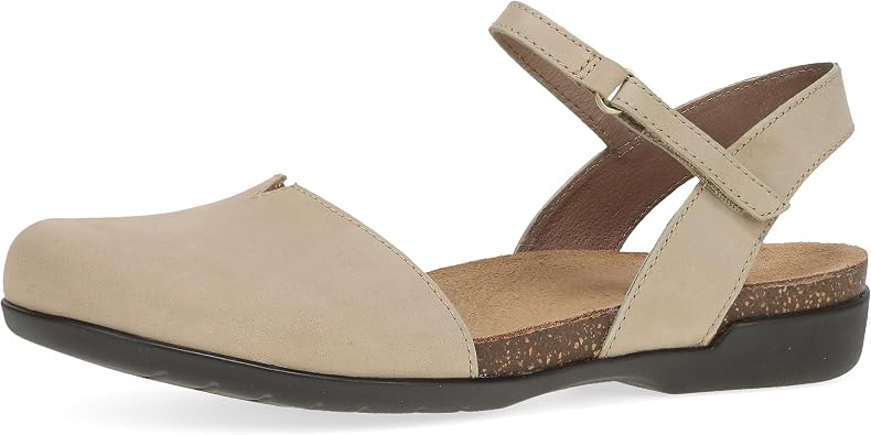 Dansko Rowan Sandal for Women Memory Foam and Cork Footbed for Comfort and Arch Support Lightweight Rubber Outsole for Long-Lasting Wear Versatile Casual to Dressy Footwear