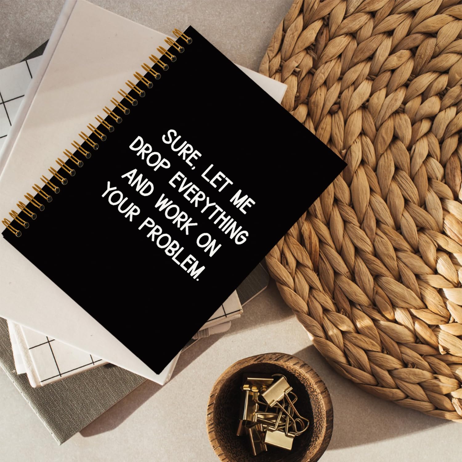 hold fizz Lustiges Büro-Geschenke, Notizbuch, Tagebuch, witzige Geschenke für Kollegen, Mitarbeiter, Kollegen, Chef, Erwachsene, Freunde, Snarky, sarkastisches Geschenk für Damen und Herren