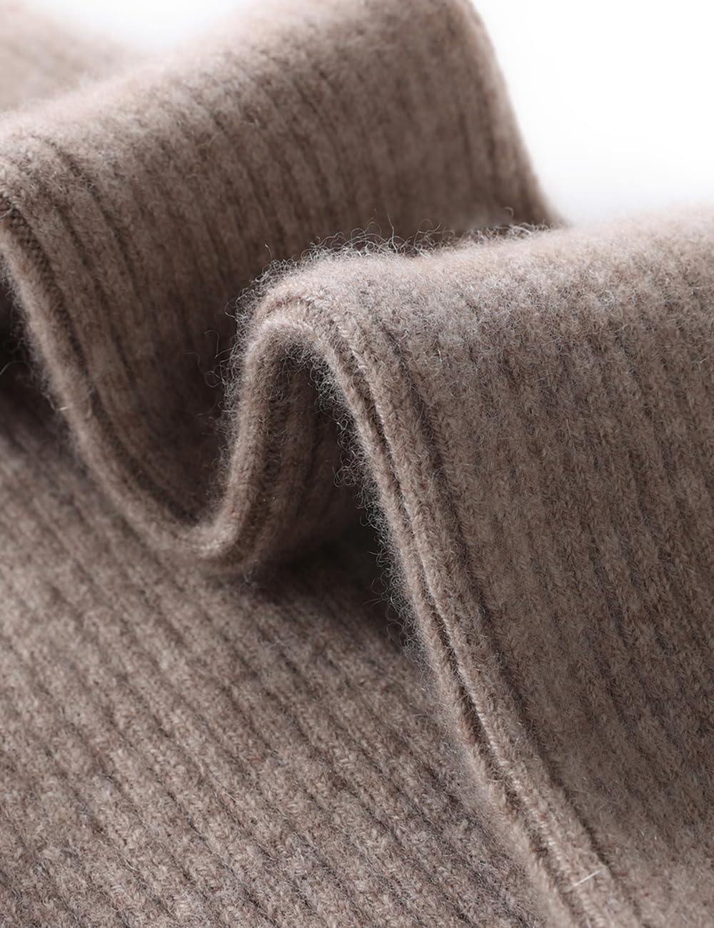 Women's 100% Pure Cashmere Knit Leg Warmers Solid Smooth Knit Long Socks(6 Colors, One Size) ZX-2344