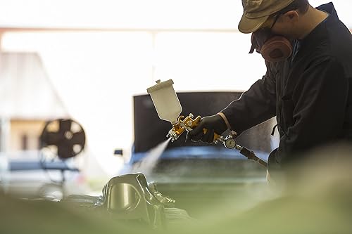 Miniatura 2 de Astro EVOT13 pistola pulverizadora EuroPro LVLP de fundición con boquilla de 13 mm y taza de plástico