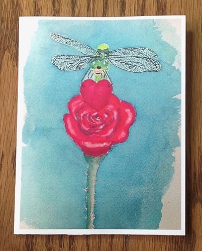 Miniatura 2 de Valentine Cards, Dragonfly Greeting Cards, Blank Greeting Cards,"I Love You!"