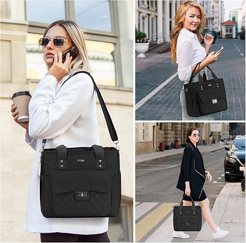 Miniatura 6 de Lonchera para mujeres, lonchera aislada para adultos, bolsa de almuerzo a prueba de fugas, hielera para el trabajo, escuela, picnic, fiesta,