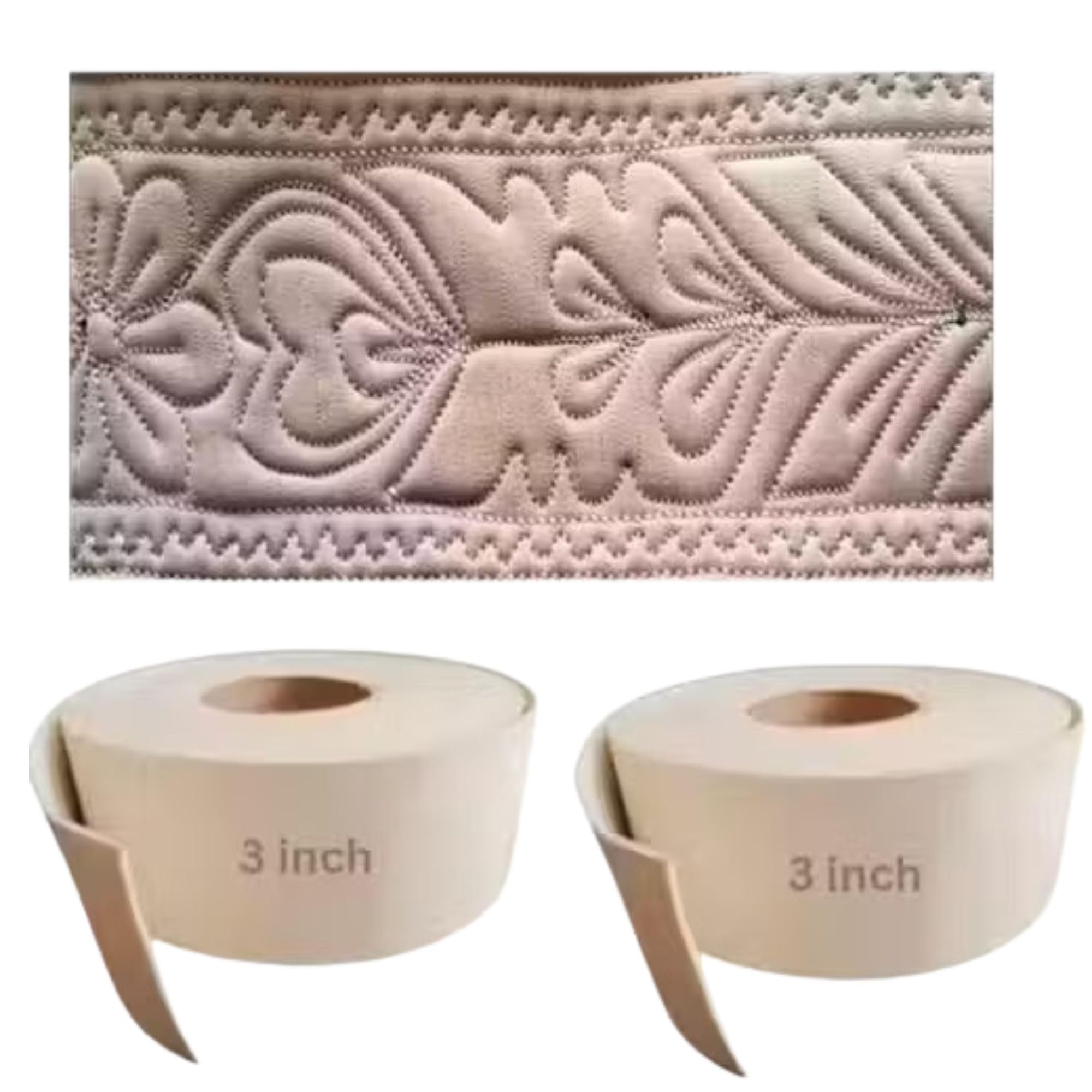 Clezaro (14m +14m = 28 Meter) Salwar Mohri, Long Lasting (3 inch) Foam Roll for Dress Making (H163)-image-2