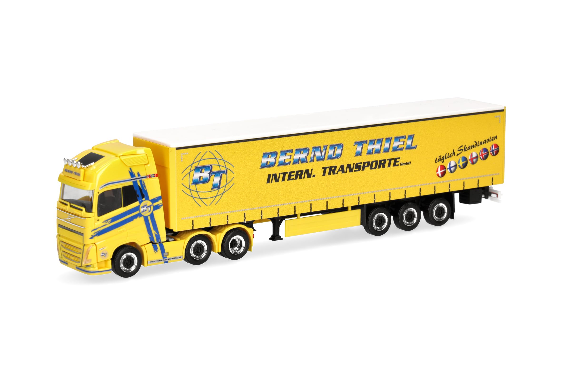 Herpa 319591 - 1/87 Volvo FH GL XL 2020 6x2 Curtain Side Tractor Unit - New