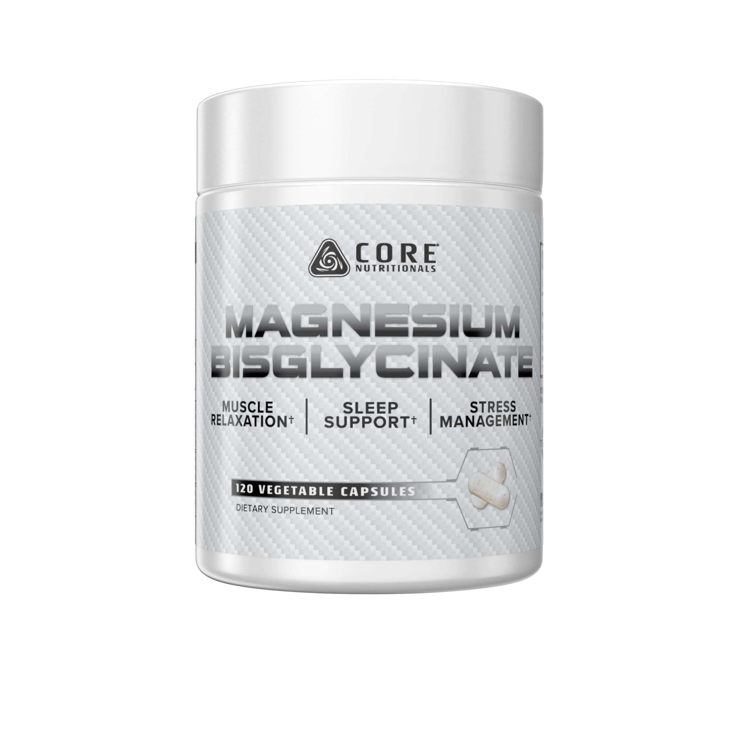 Core Nutritionals Magnesium Bisglycinate, Sleep Support, 60 Servings