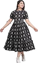 Kuruti B Sheets Women's Cotton Floral Printed Anarkali Kurta for Women