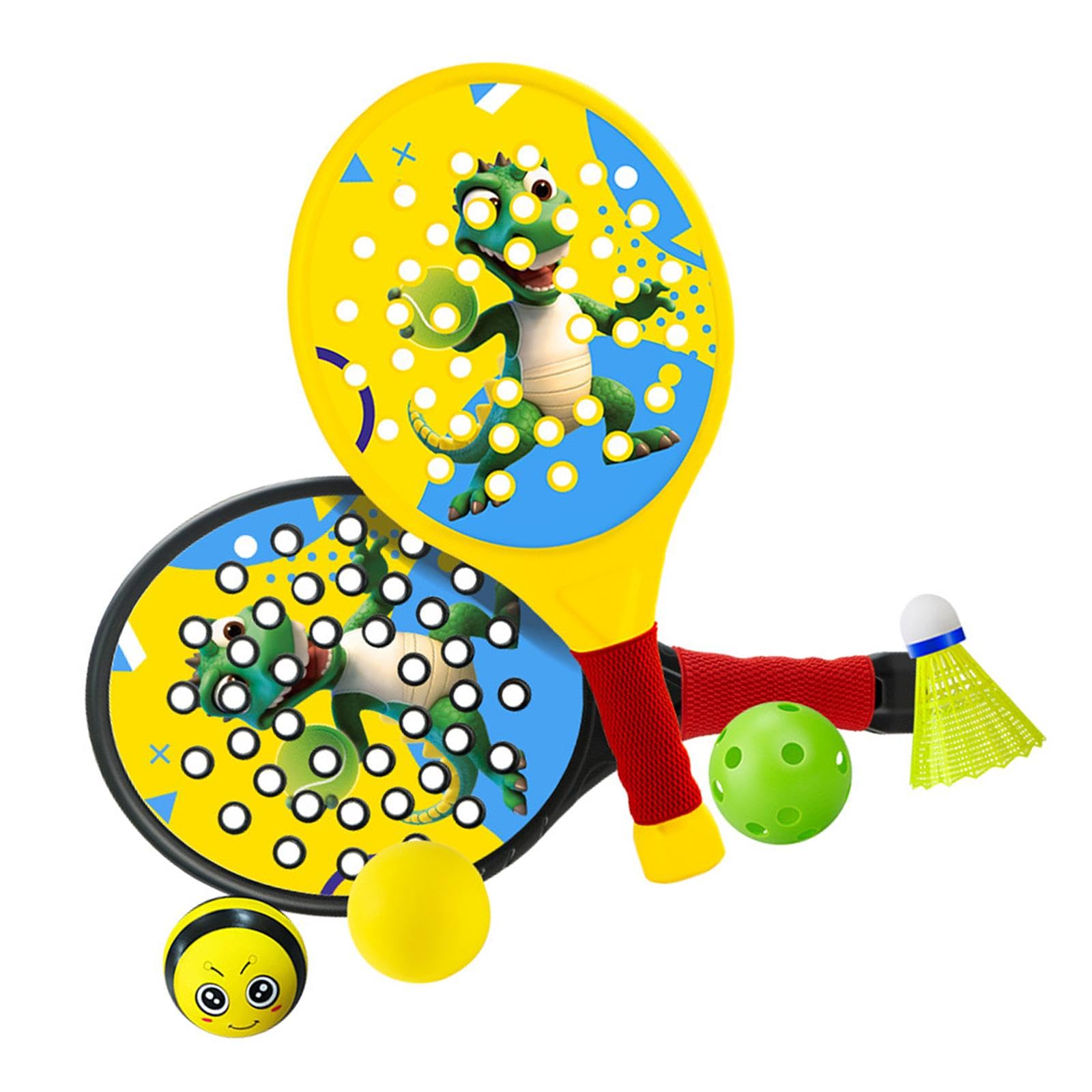 Generic Lot de 2 raquettes de padel pour enfants
