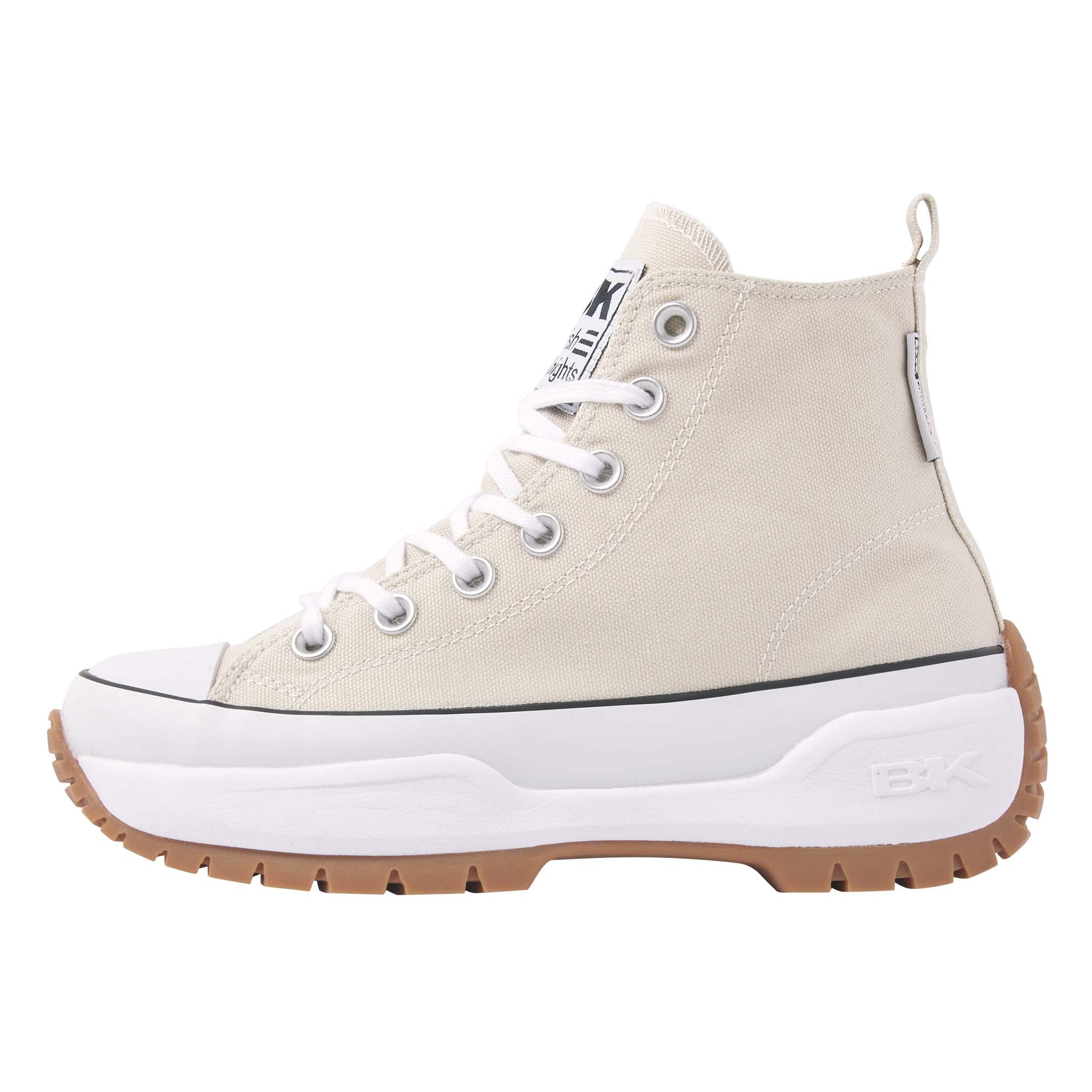 British Knights Women's Kaya Mid Fly Sneaker, Beige, 7.5 UK