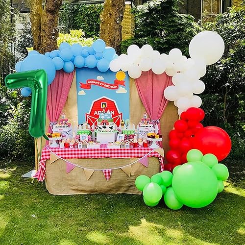 Vista 57 de TONIFUL Globo digital 2 verde de 40 pulgadas para decoración de cumpleaños, boda, fiesta de aniversario Número 2