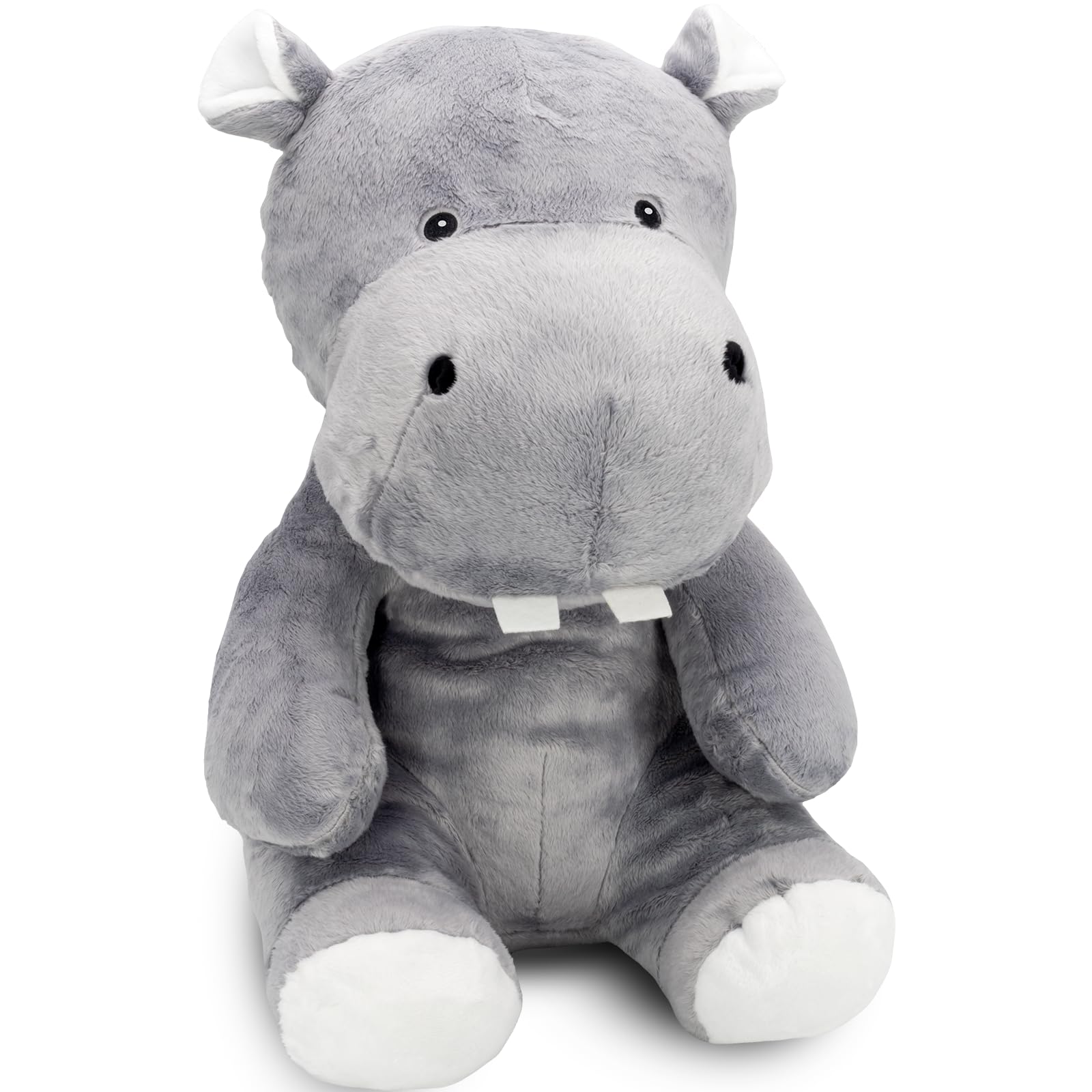 Large Stuffed Hippo Plush Animal Toy Valantine Gifts for Boys Girls Kids 20 Inches