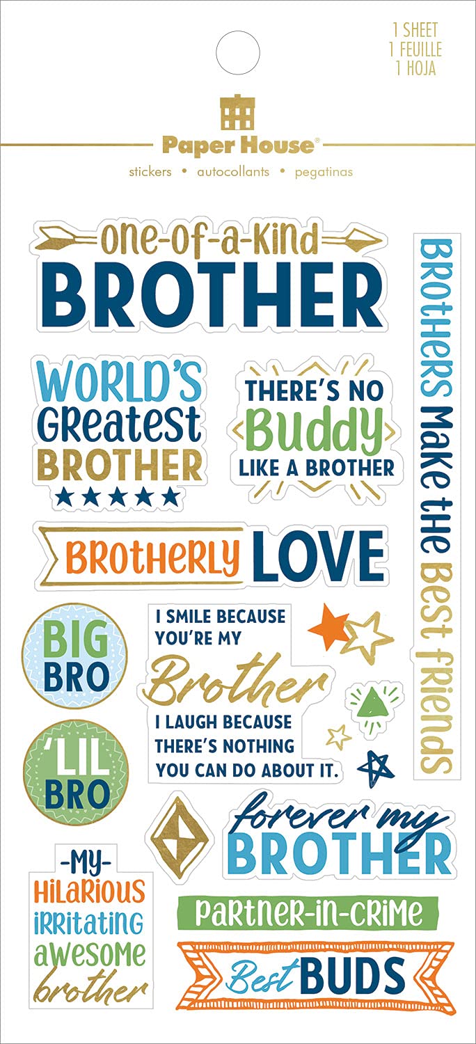 Paper House ProductionsBrother Family Clear Sticker, Multi