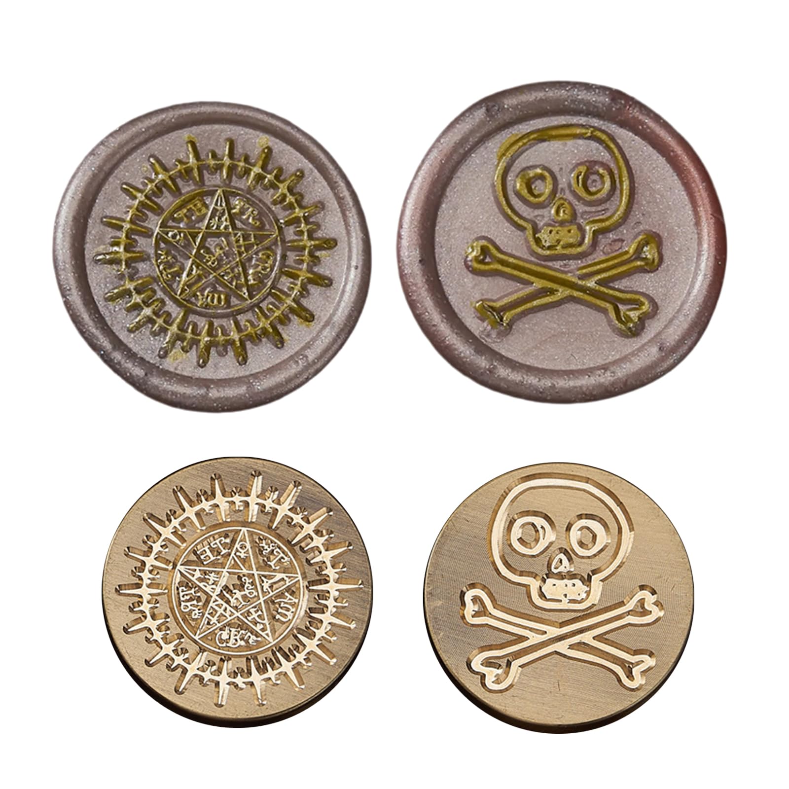 Buxuaaaa Sealing Stamp with Vintage Pattern for Scrapbooking Sealing Stamp Head Replacement for Invitations Envelope Unique Embossing