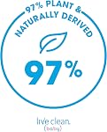 Live Clean Baby TEARLESS SHAMPOO & WASH Organic Eco Friendly 750 ml (25 fl oz)