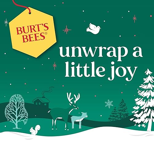 Miniatura 4 de Burt's Bees Regalos de Navidad, paquete de máscara, juego de regalo de relleno de calcetines máscara labial hidratante, bálsamo labial ultra