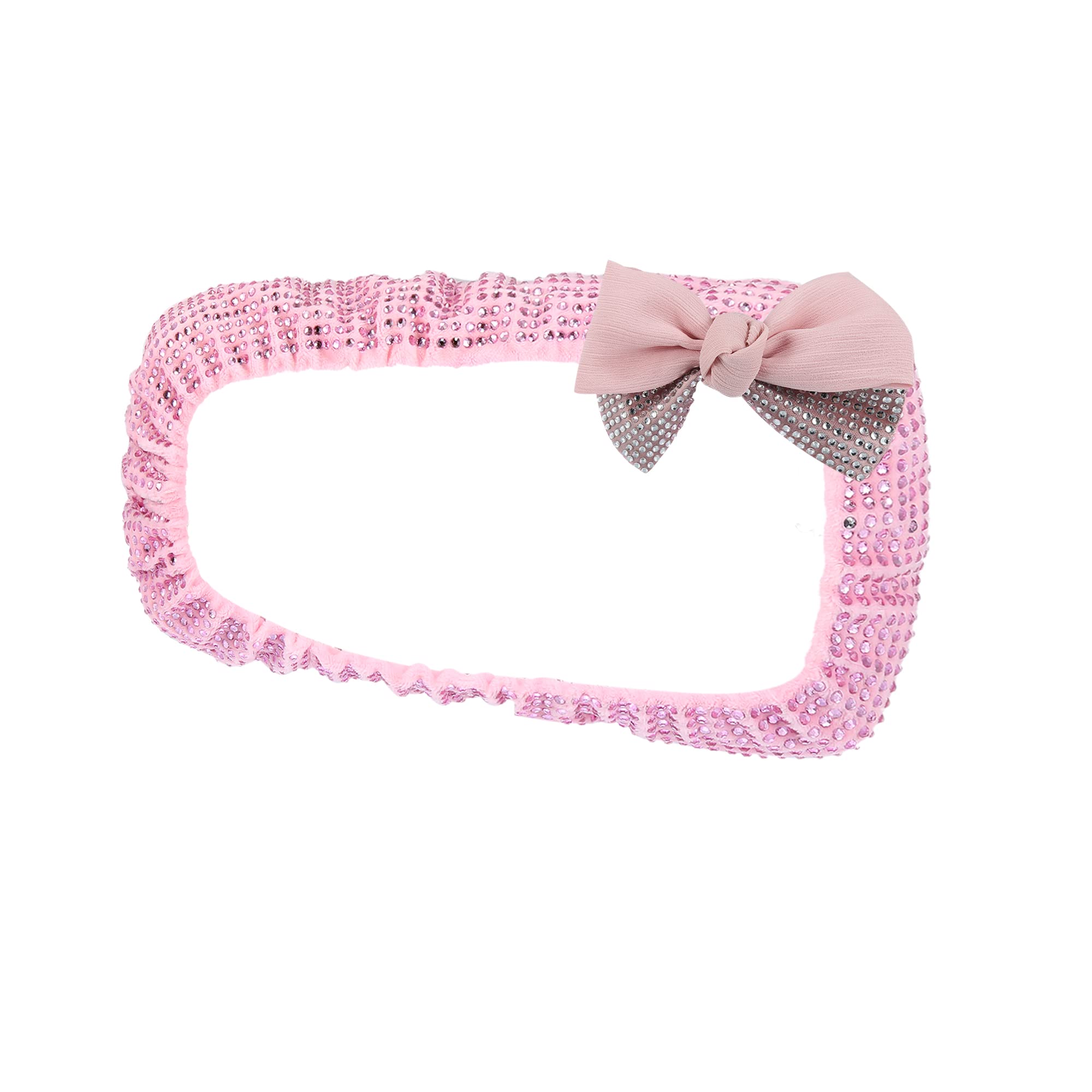X AUTOHAUX Housse Faux Cristal Pour Rétroviseur Auto Rose 1pc | Dimension: 20.5X4Cm, Poids: 48G, Matériau: Tissu, Compatible Avec La Plupart Des Rétroviseurs Intérieurs