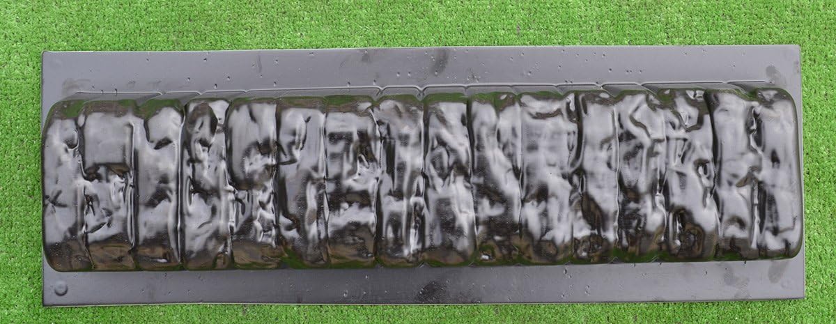 Concrete molds 2pcs Edge Stone Concrete MOLDS Log Edging Border Mould ABS Plastic Concrete#BR05