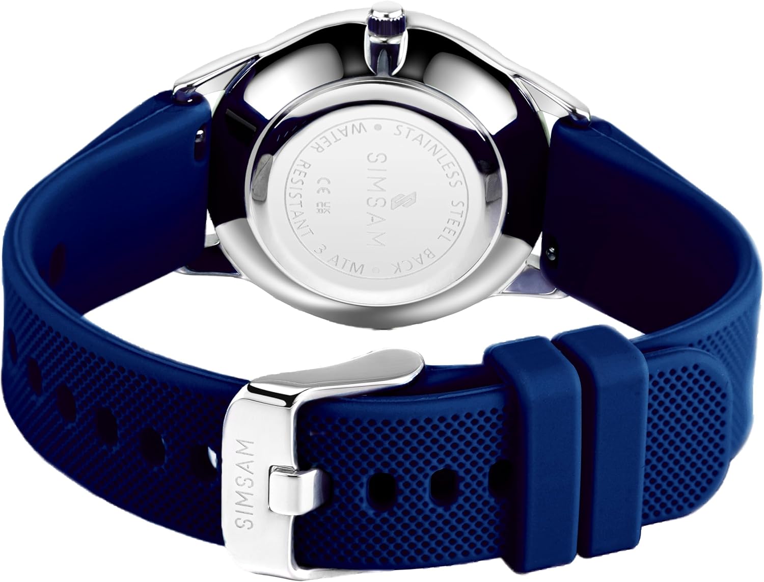 SIMSAM Kids Watch (Navy Blue) + 2 Bands (Light Blue, Blue)
