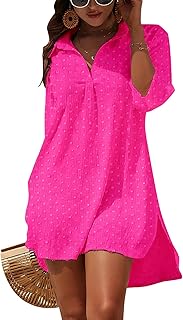 Blooming Jelly Womens Swimsuit Coverups White Chiffon Bikini Swimwear Beach Cover Up Dress Shirt Price In India