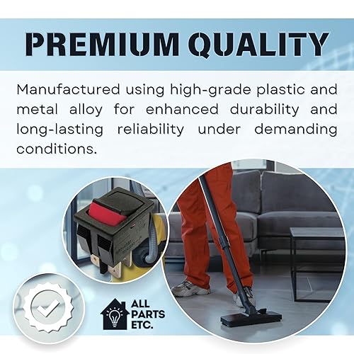 Miniatura 4 de Interruptor de vacío de repuesto para aspiradora Shop Vac  Interruptor basculante de 4 pines para aspiradora, interruptor de encendido y apagado