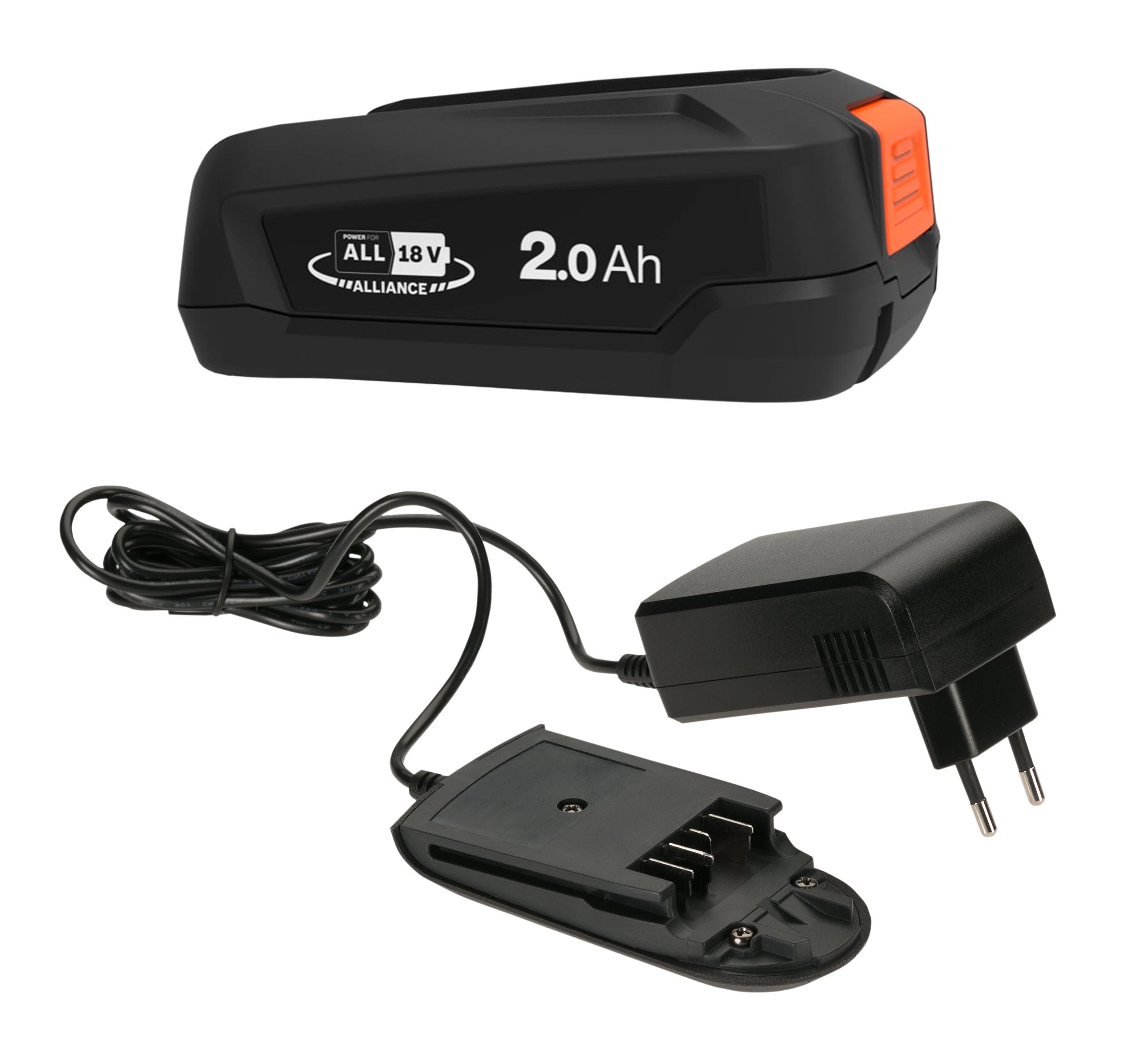 Gardena Kit di avviamento P4A 1 x PBA 18V/45 2,5 Ah + AL 18V-20: compatibilità con batteria da 18 V, indicatore di carica a LED, efficiente e pronto all'uso, batteria e caricabatteria (14917-20)