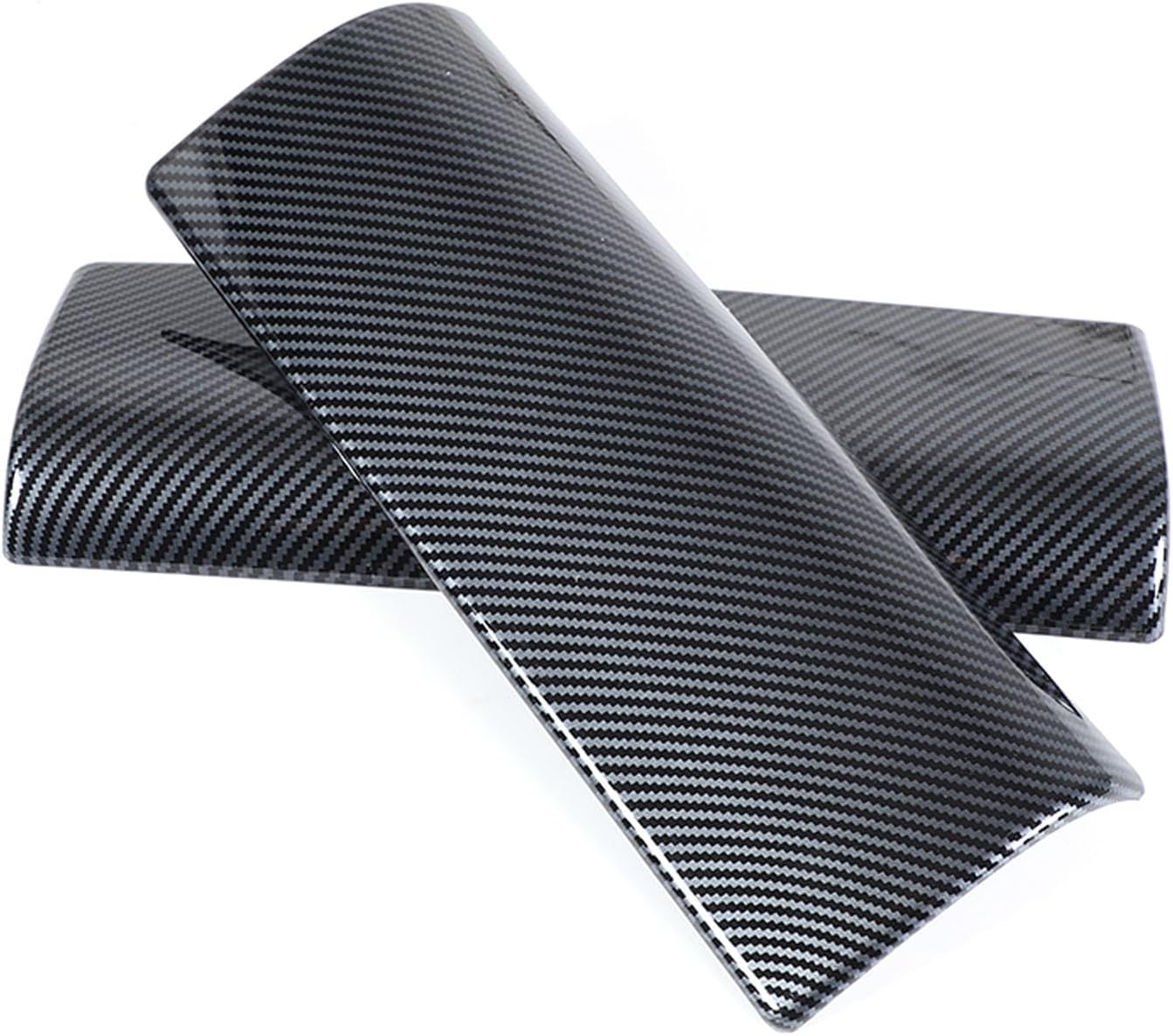 Center Console Storage Box Trim Cover Compatible with Mercedes Benz E Class 2024 Accessories ABS Car Interior Console Armrest Box Panel Cover Trim Carbon Fiber Texture Black