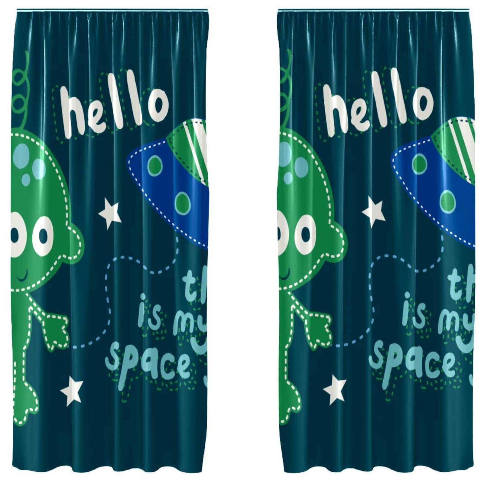 Rideaux occultants enfant thème espace pour décorer une chambre