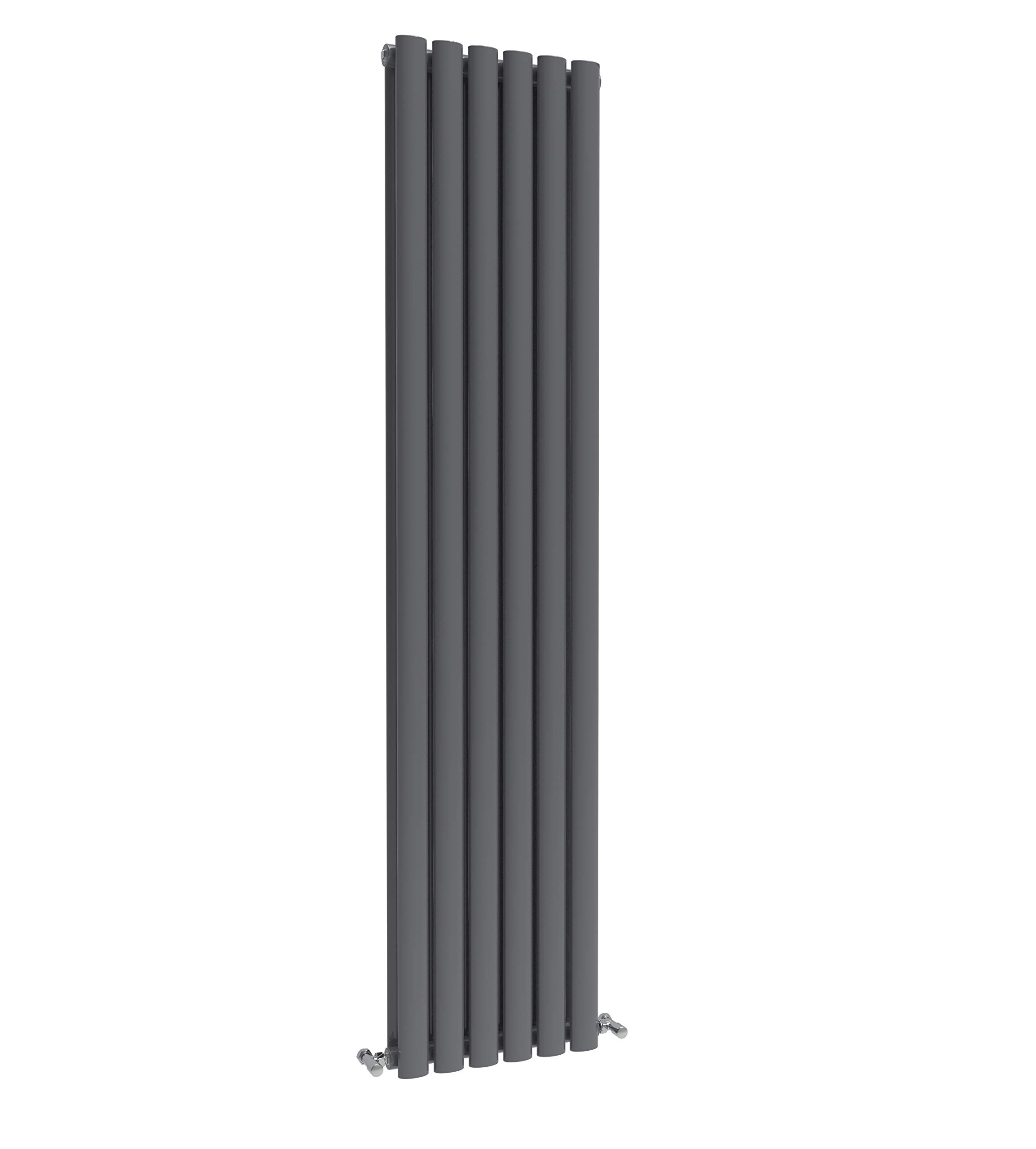 Acezanble∣Anthracite Radiators Single Oval Column Panel Horizontal