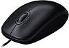 Logitech M90 USB Kablolu Mouse, PC, Mac, Dizüstü Bilgisayar ile Uyumlu, 1000 DPI Optik İzleme, Sağ ve Sol Elle Kullanıma Uygun, Siyah