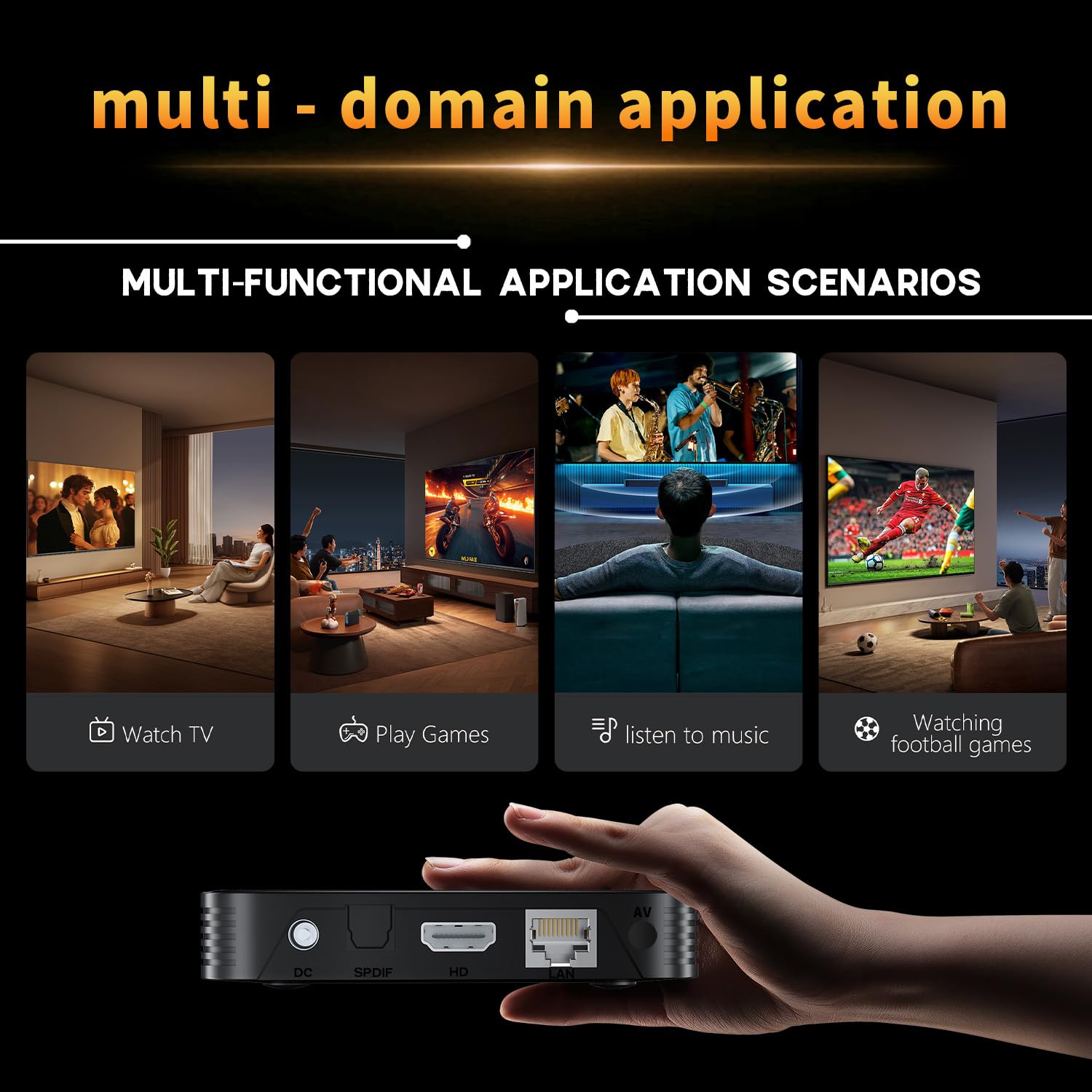 Android 14.0 TV Box,2026 Android Box 2GB 16GB RK3528 Quad-Core 64bit Cortex-A53 Mali 450 MP2 GPU,Smart TV Box Support 4K Bluetooth 5.4 Double Bande Wi-FI 10/100M Ethernet HD2.0 USB2.0 et USB3.0