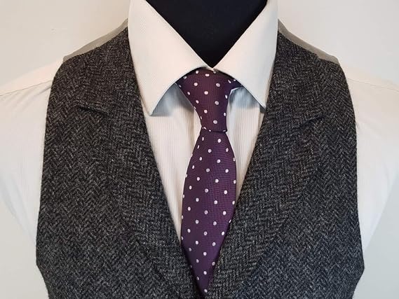 Mens Charcoal Dark Grey Wool Blend Tweed Herringbone Slim Fit Wedding Tuxedo Waistcoat Suits Vest