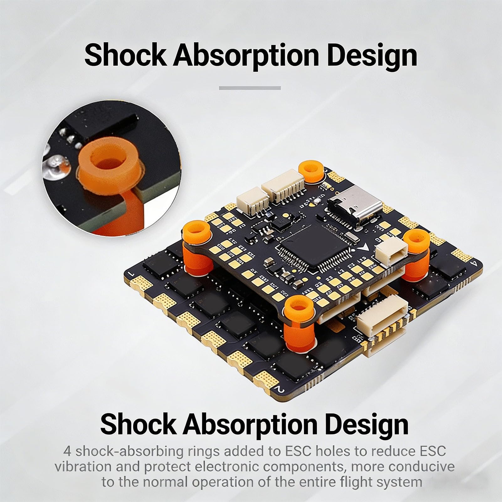 CHICIRIS Kontroler Lotu, STM32F405RGT6 Dual BEC z IMU i 6 Portami UART do Dronów Wyścigowych i Fotografii Lotniczej od 2S do 8S