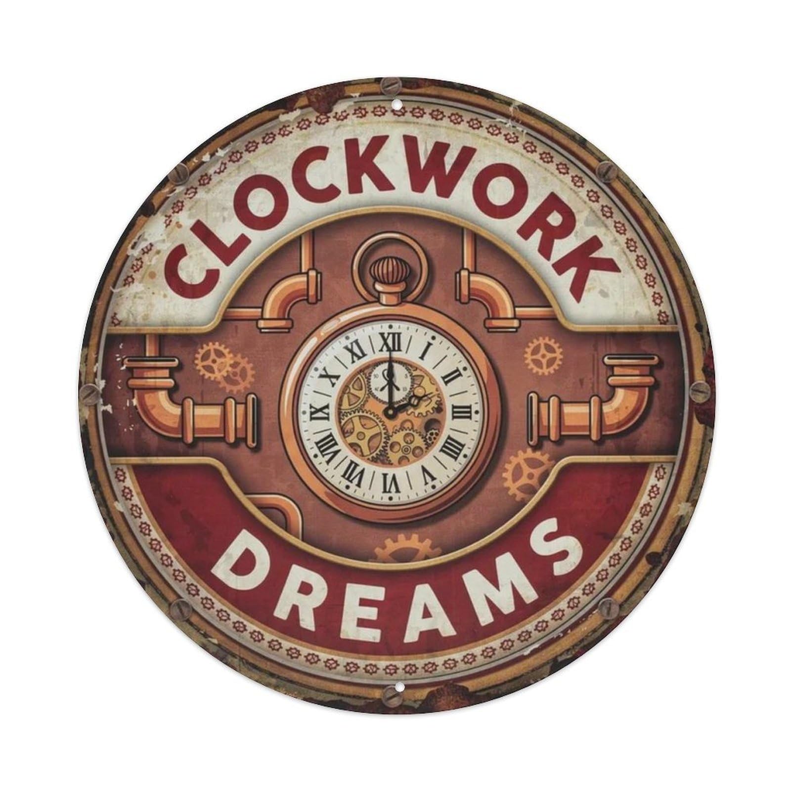 Clockwork Dreams Metal Tin Sign Plaque