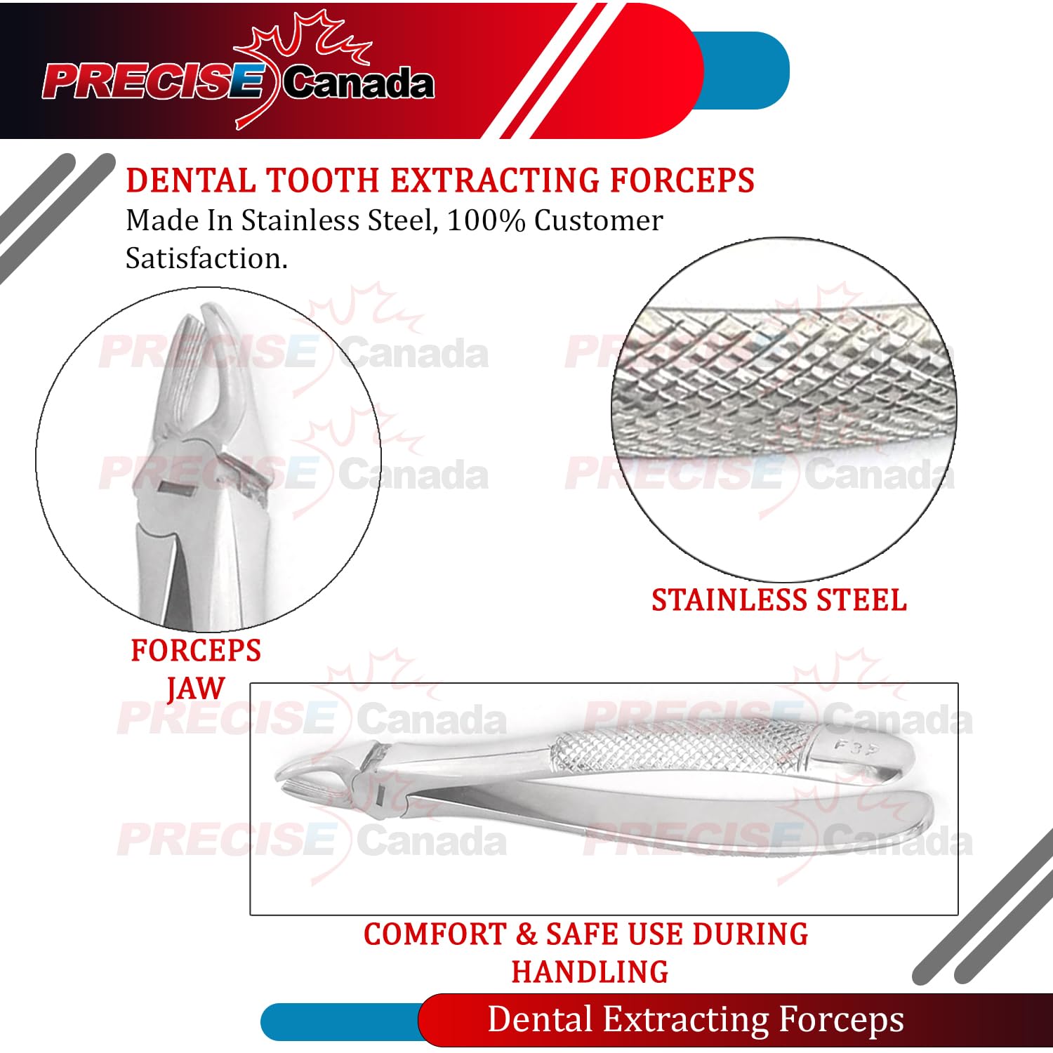 Precise Canada: Dental Extracting Forceps #F3P Extraction Forceps Stainless Steel