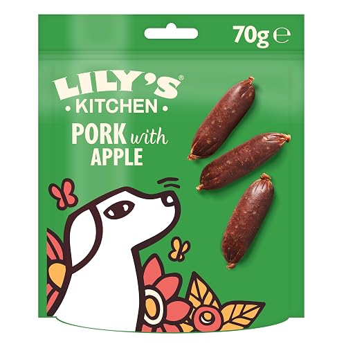 Lily's Kitchen - Snack para perros adultos Lily's Kitchen salchichas de cerdo y manzana grain free 70 g
