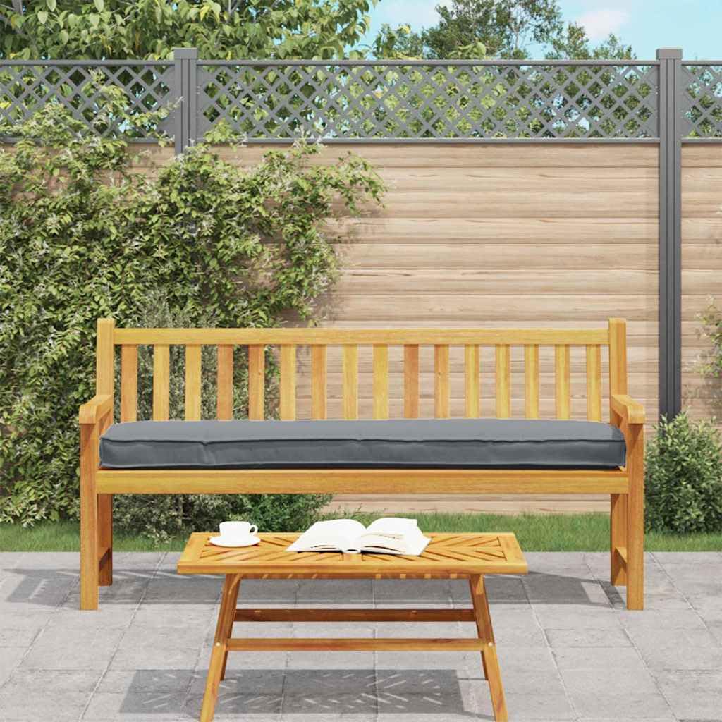 SYDE Poduszka na paletę Antracyt 180 x 40 x 8 cm Tkanina Oxford