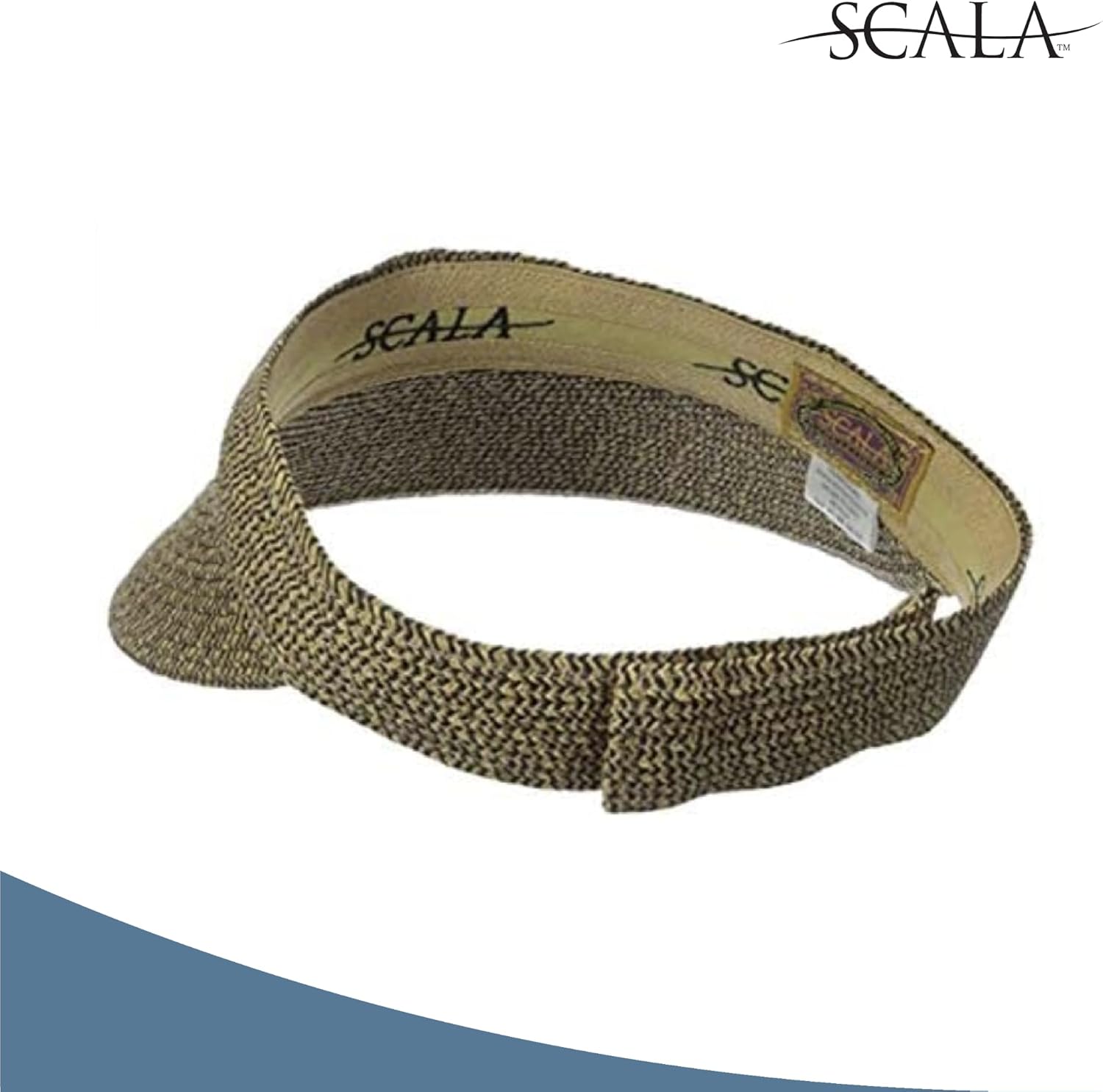 Scala Women's Paper Braid Visor - Image 4