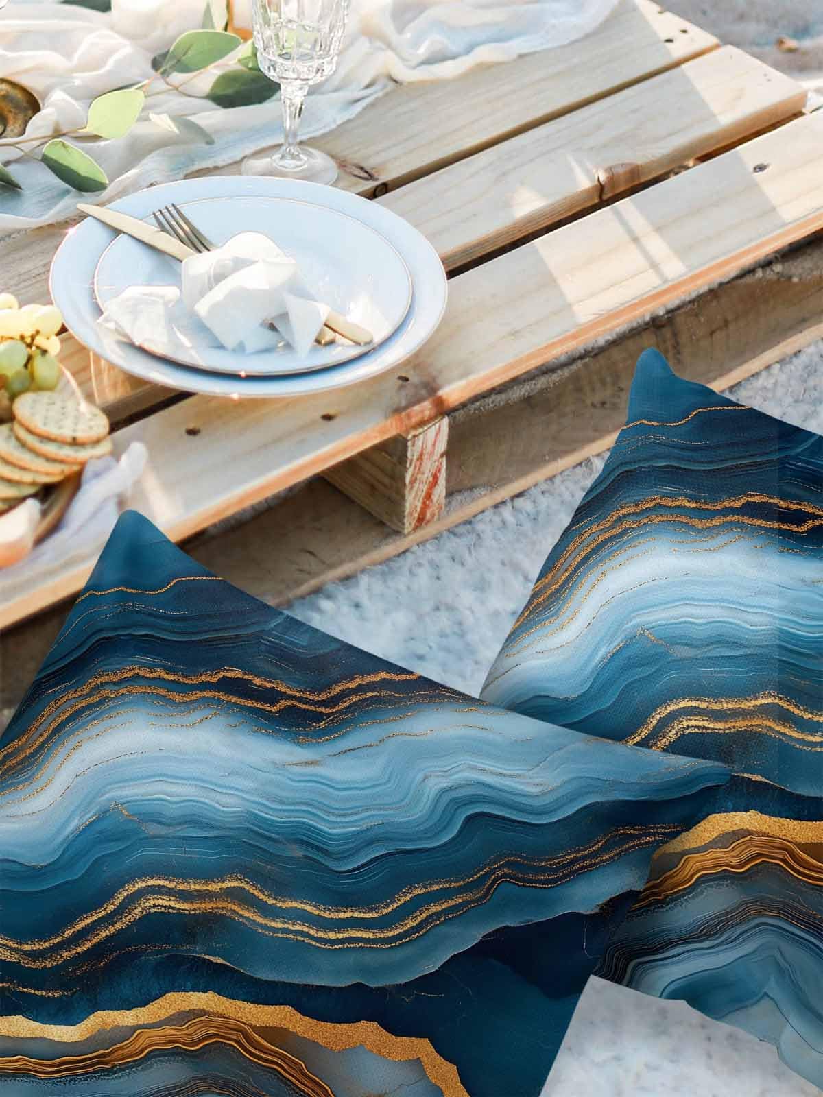 Ambesonne Leaves Flat Sheet, Heart Shaped Little Buds Flowering Branches Curly Spring Nature Inspired, Soft Comfortable Top Sheet Decorative Bedding 1 Piece, TwinXL Size, Dark Blue Green Yellow