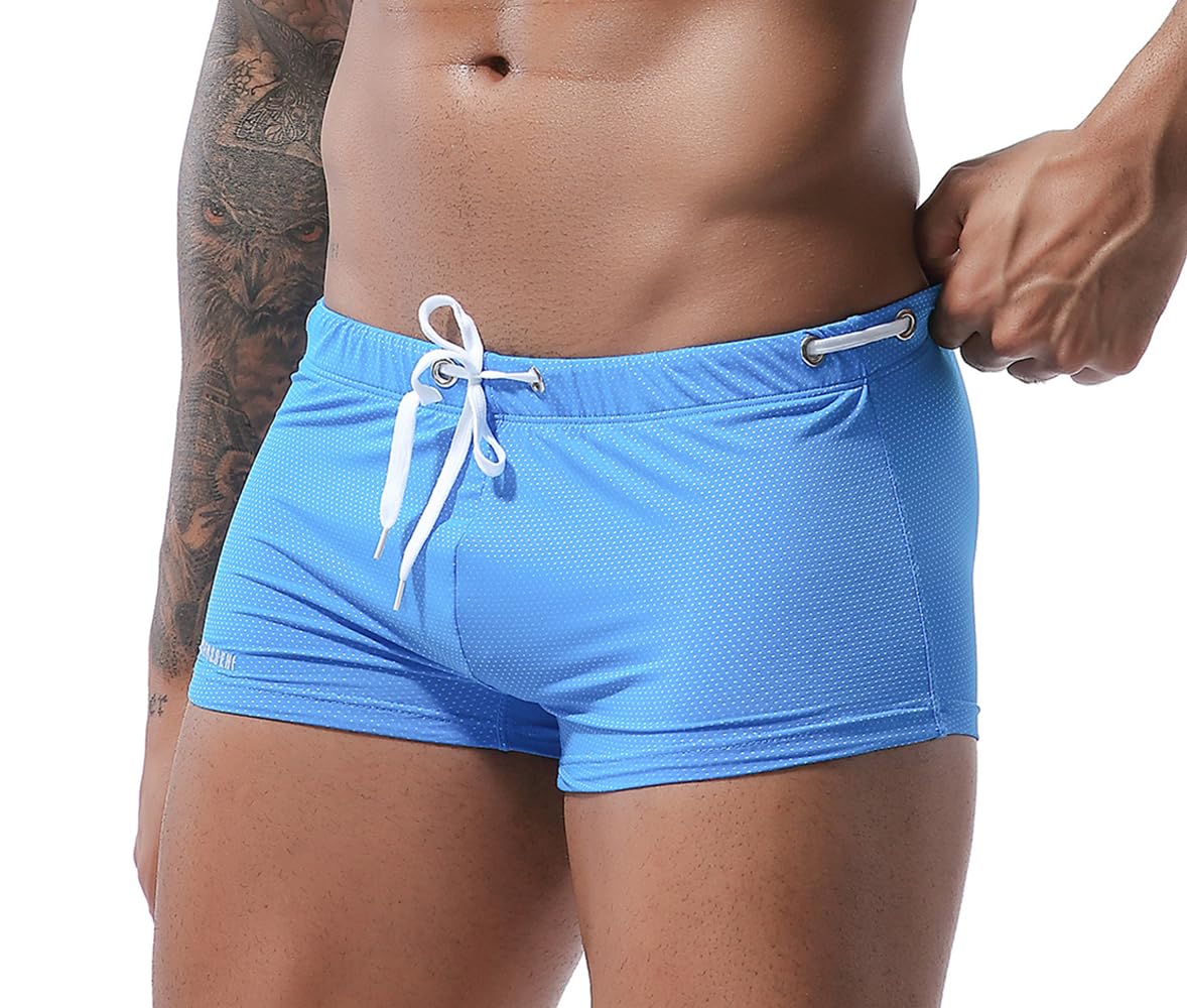 XDSP Bañador para Hombre Secado rápido Playa Surf Corriendo Pantalones Cortos de natación Boxeadores Calzoncillos Boxeadores Ligero Shorts
