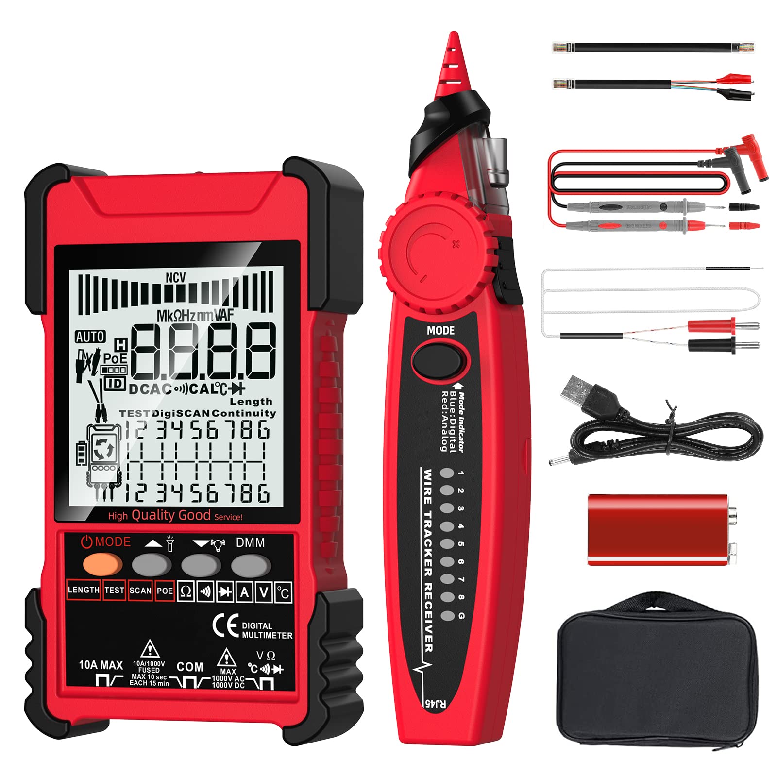 Buy Seesii 2 in 1 Network Cable Tester & Digital Multimeter