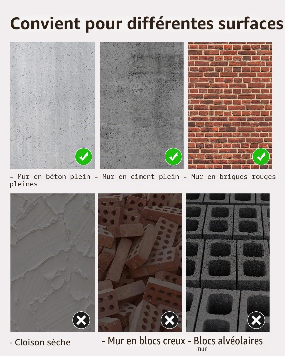 Barre de Traction Murale Fixation Lourde - Montage au Mur avec Cheville, Capacité 200 kg - Structure Renforcée et 3 Prises pour Entraînement Intensif - Noir/Orange