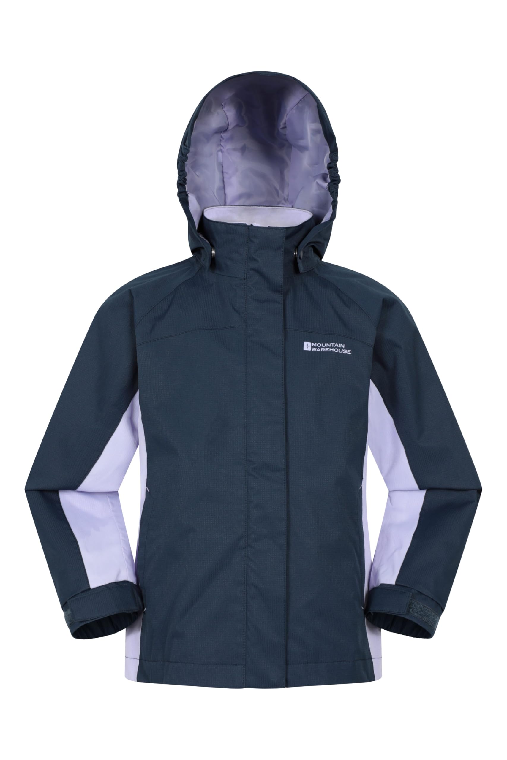 Mountain Warehouse Shelly II Chaqueta de los Cabritos - Impermeable, Impermeable, Costuras Selladas para niños, puños Ajustables, Bolsillos para niños y niñas