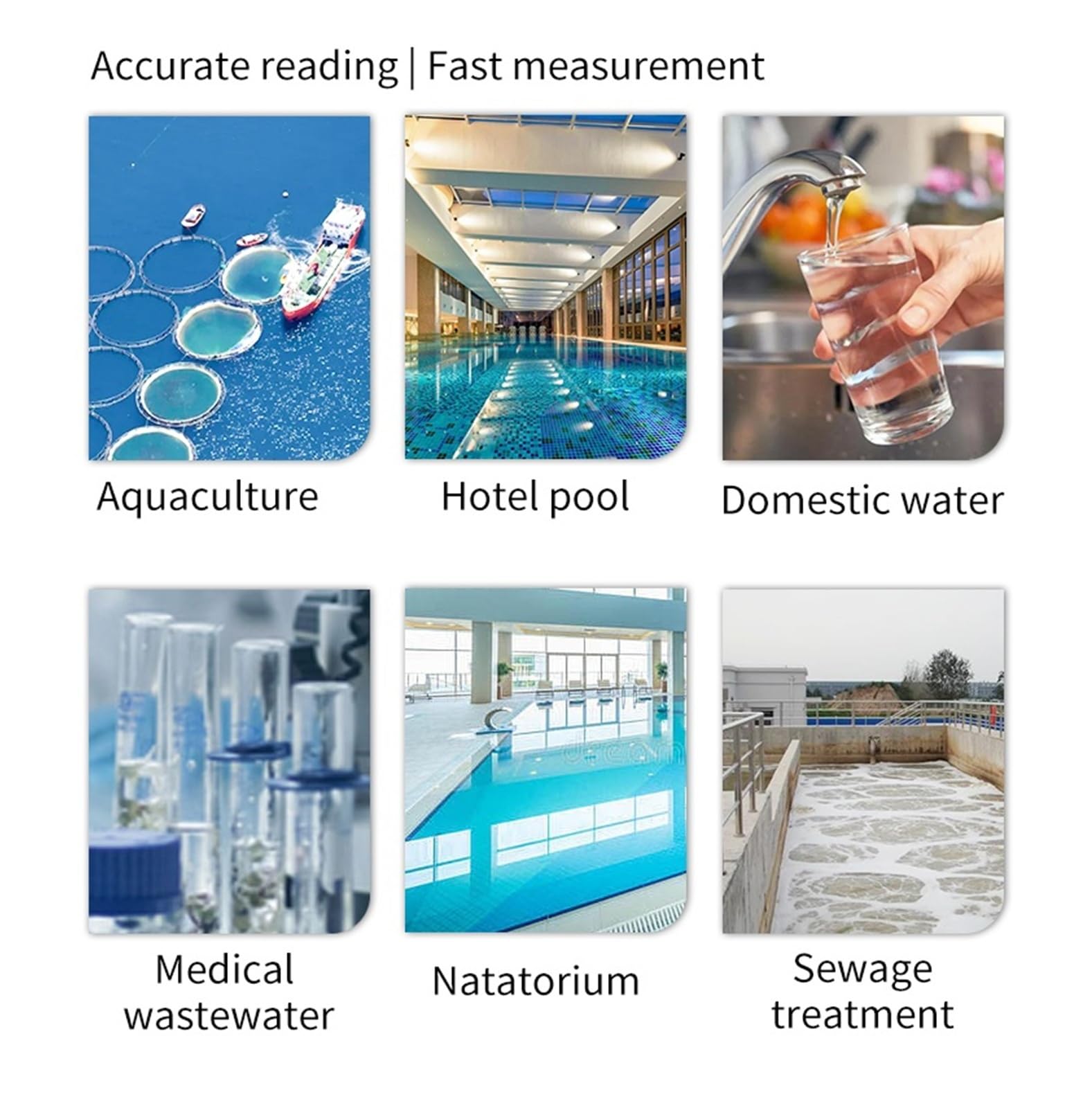 AE86063 Testeur De Qualité De L'eau PH De Laboratoire/piscine/aquarium Écran rétroéclairé | Compteur numérique d'hydrogène, de nitrite, de chlore résiduel, d'ammoniaque et d'azote