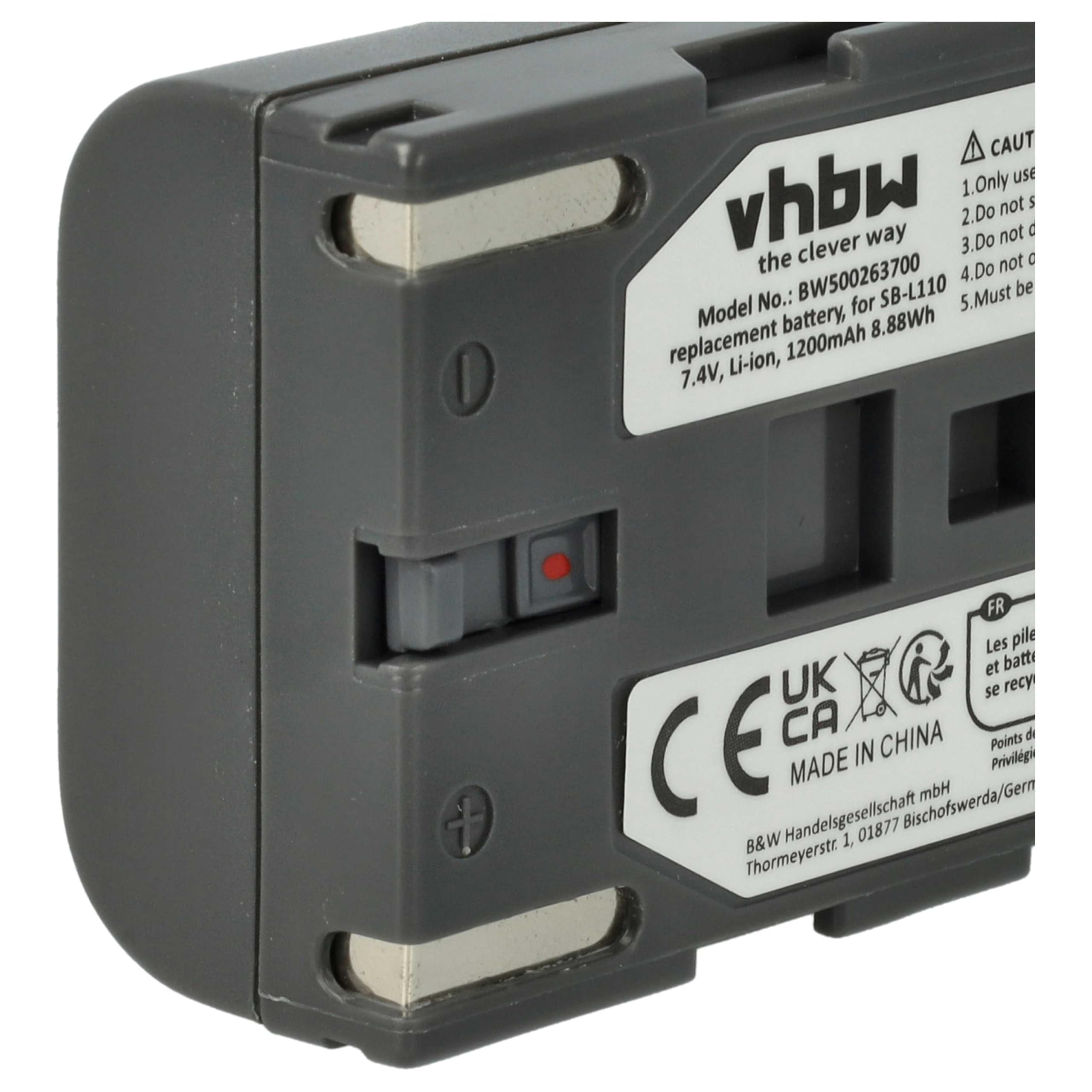 vhbw 3X Batterie Remplacement pour Samsung SB-L110