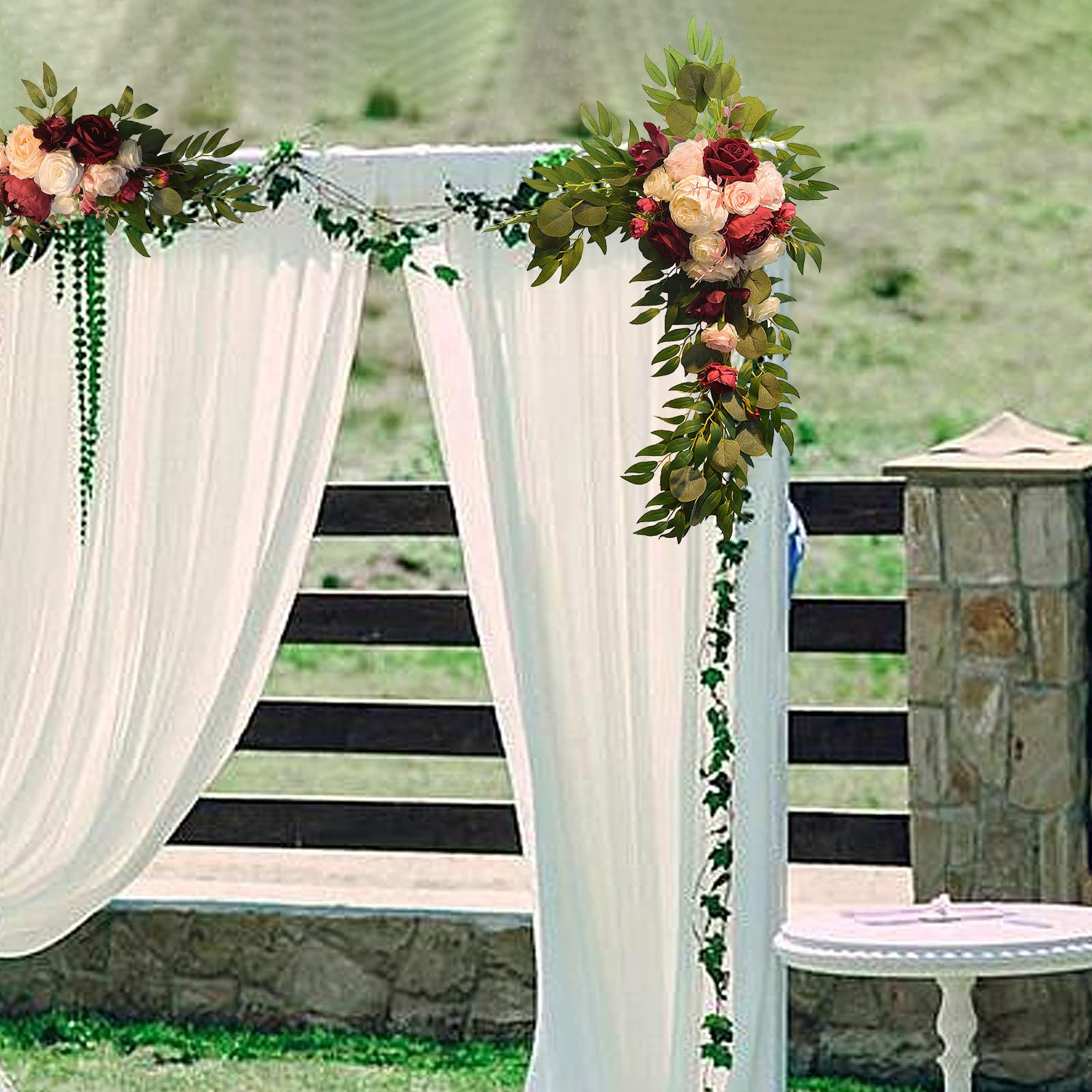 Poteau Béton Pour Clôture Double Face - H 244 Cm -| Décovrac