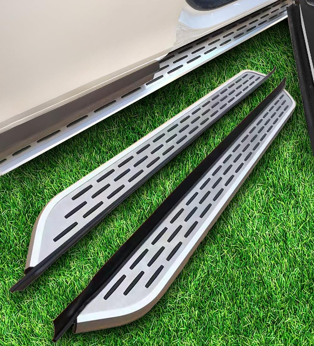 Running Boards for MG RX8 2019-2023, 2PCs Aluminum Fixed Side Steps | No Drill Bolt-On Kit | DIY Project SUV Rail Board Accessories Silvery (1 Set) (CKLY)