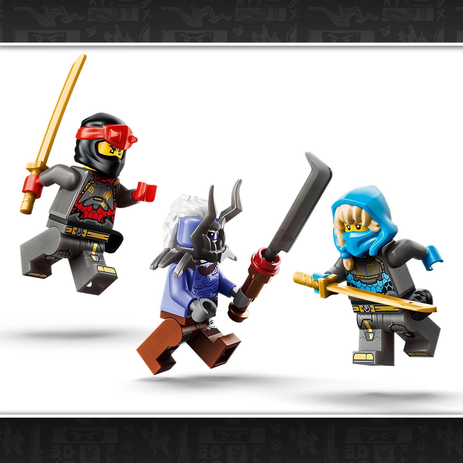 LEGO NINJAGO Mech Titanici Gemelli - Giocattolo Ninja con 2 Action Figure e 3 Minifigure tra cui Kai e Nya - Decorazione Cameretta - Regalo per Bambini da 12 Anni in su e per i Fan Adolescenti - 71870