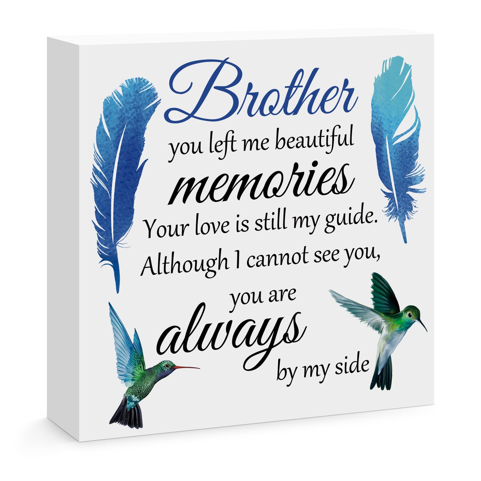 Memorial Gifts for Loss of Brother Memorial Wood Box Sign Decor Sympathy Gifts for Loss of Brother Funeral Grief Gift Bereavement Gifts for Loss of
