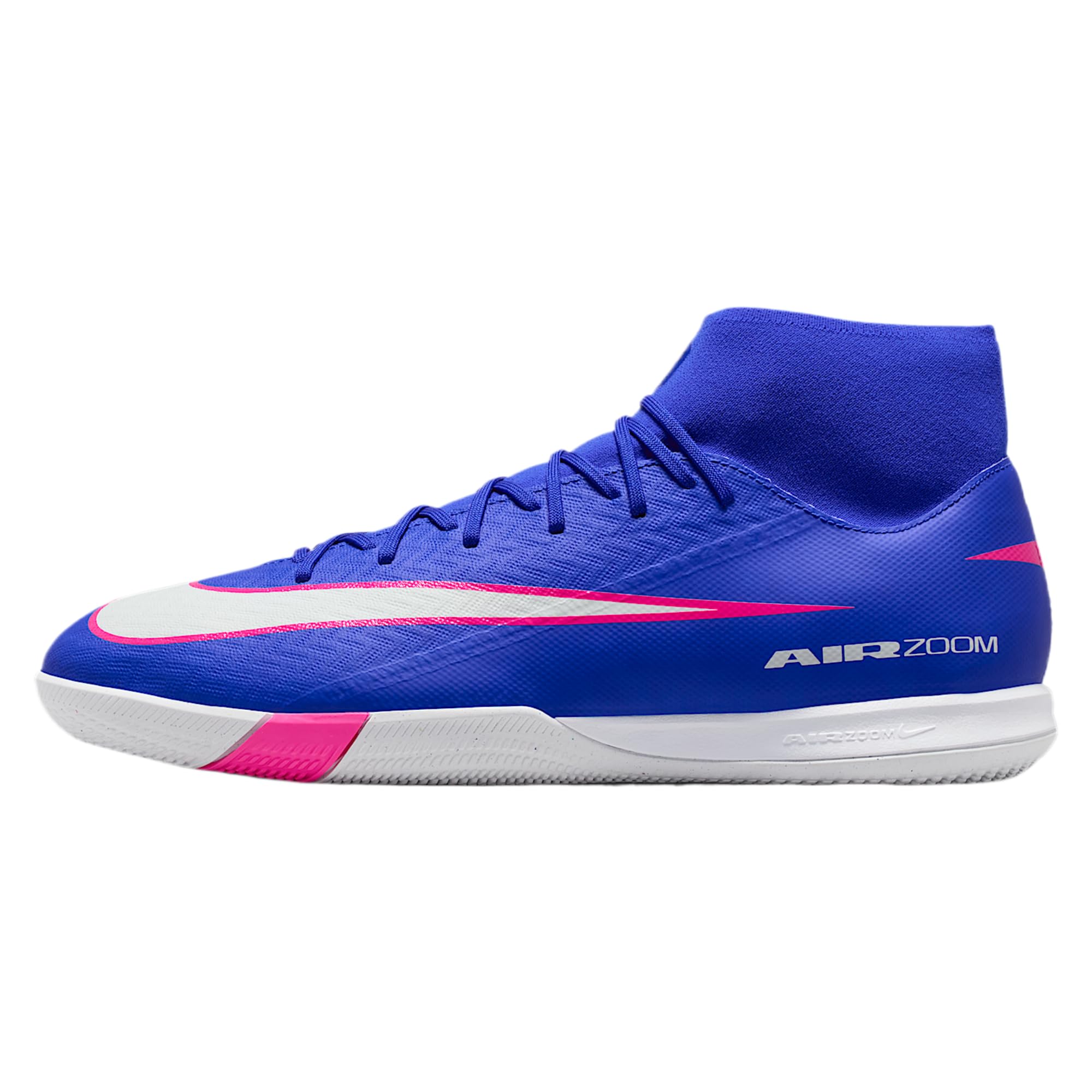 Mercurial Superfly 10 Academy IC High-Top Soccer Shoes (Racer Blue/White)
