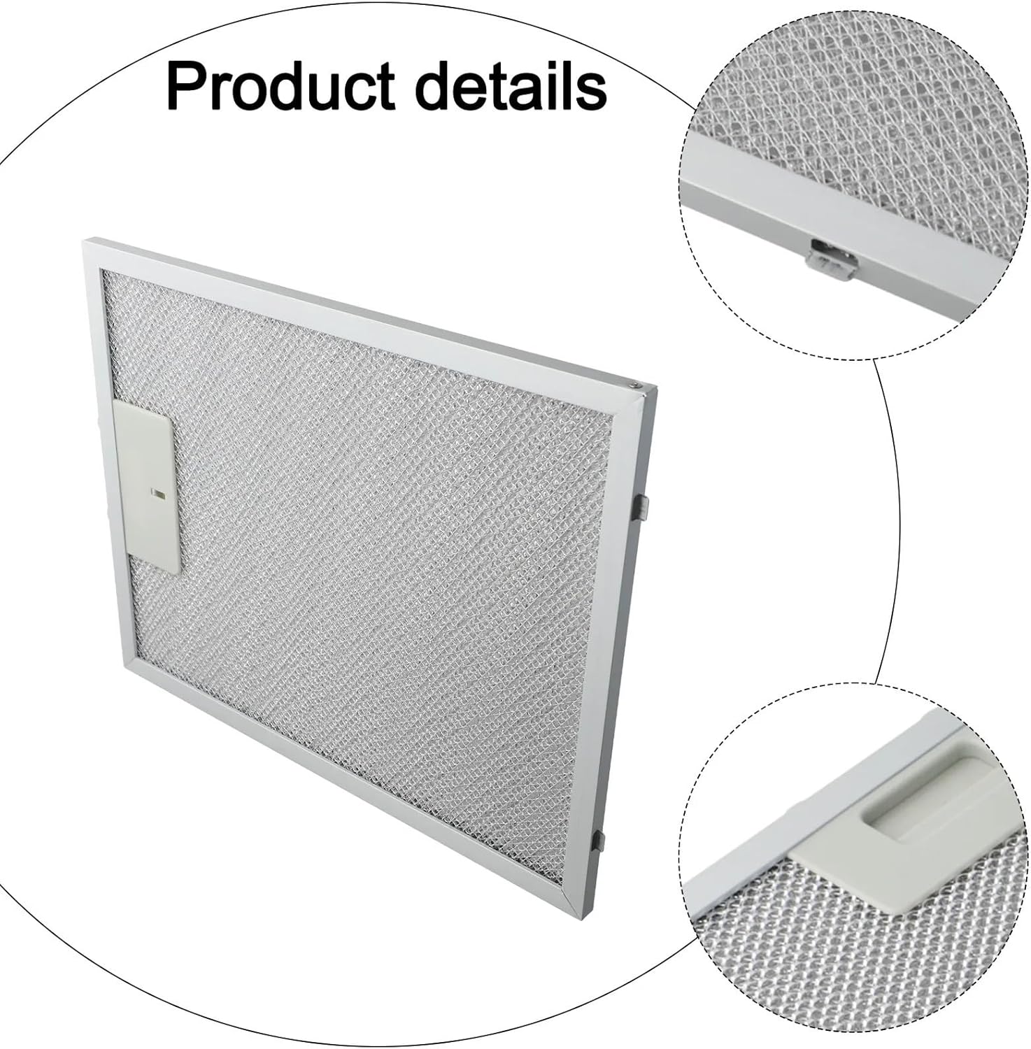 2PCS Hood Filter Aluminum Alloy Fume Filter 300 X 240 X 9mm Cooker Hood Filters Mesh Extractor Vent Filter Kitchen Accessories
